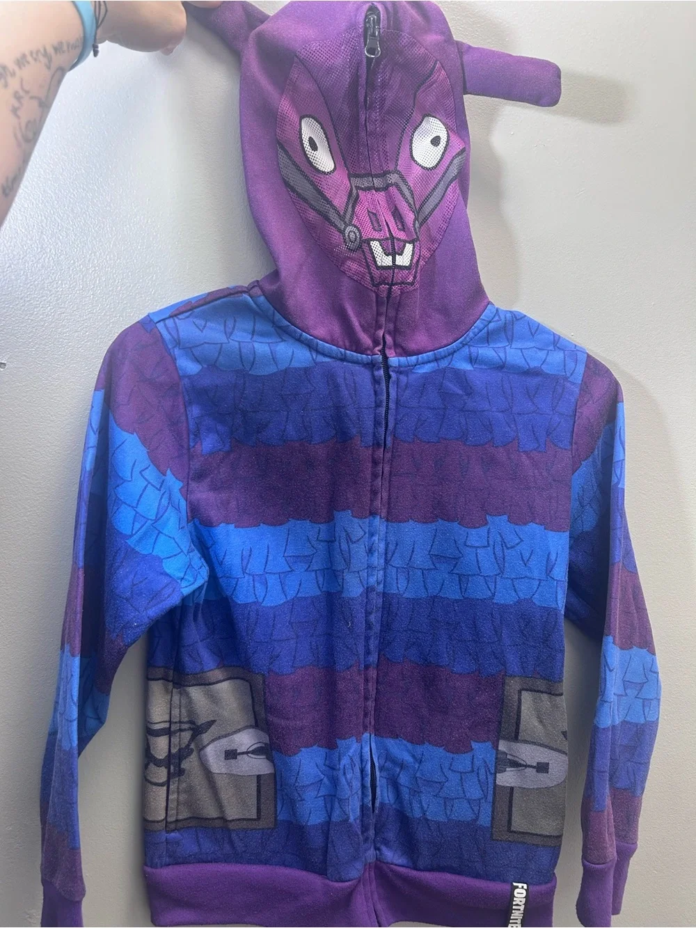 Fortnite Kids' Purple & Blue Zip-Up Hoodie